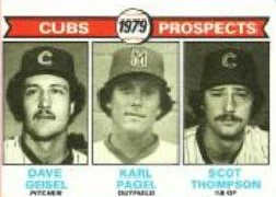 1979 Topps Baseball Cards      716     Dave Geisel/Karl Pagel/Scot Thompson RC